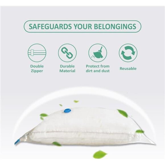 Vacuum Storage Bags with Electric Pump Space Saver for Clothes Blankets Bedding - Picture 4 of 8